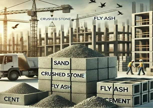 З яких матеріалів виготовляють бетонну цеглу?